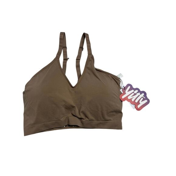 Yitty Nearly Naked Shaping Plunge Bra, sz 3x/4x, color “Moody B*tch Taupe” NWT - Picture 7 of 11